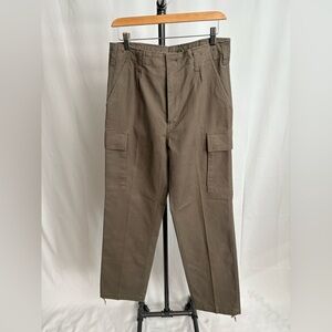 Classic Taupe Buttoned Trousers